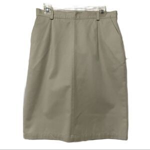 Haggar Cotton A-Line Skirt Size 14 Tan